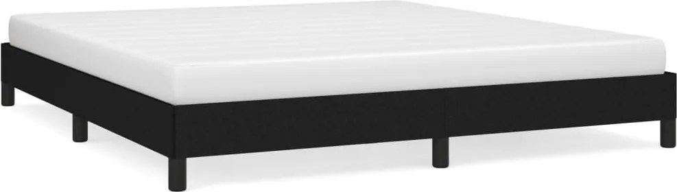 vidaXL Cadru de pat fără saltea, negru, 160x200 cm, textil