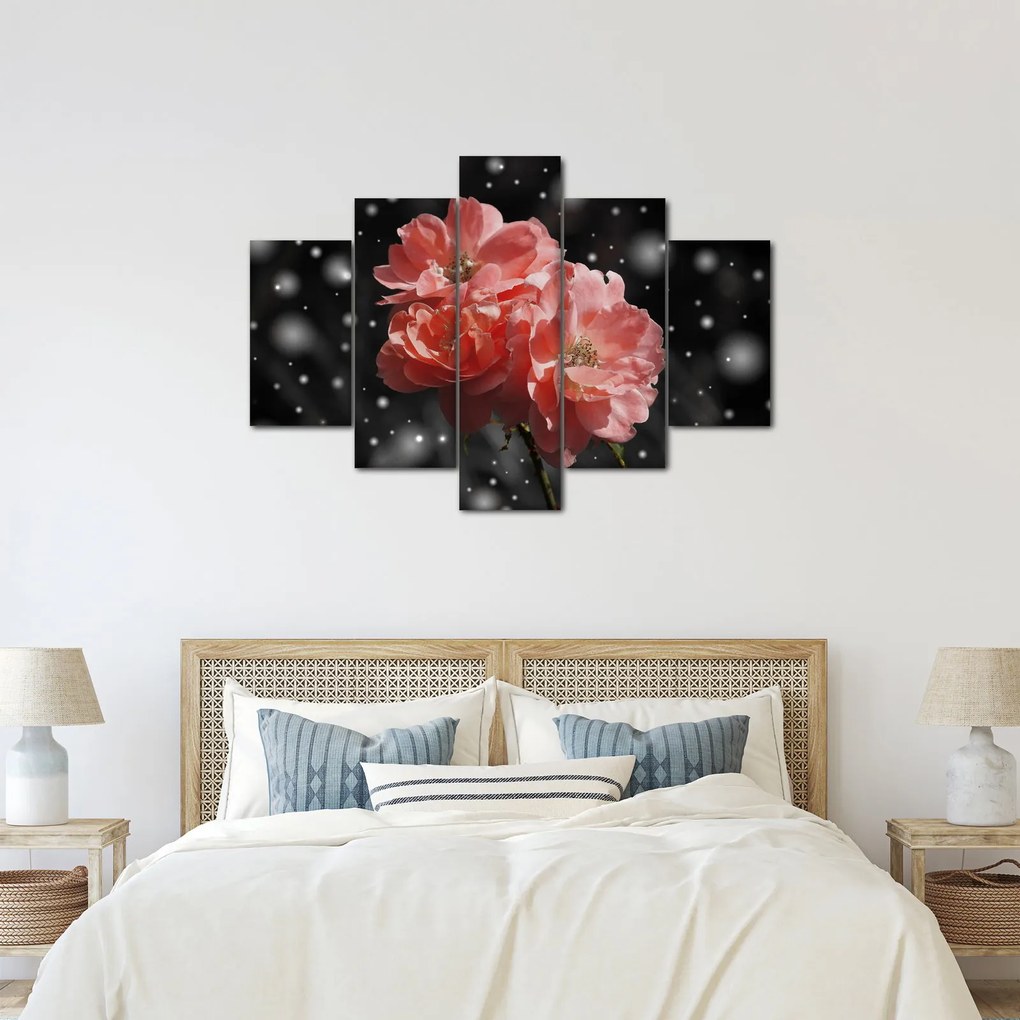 Tabloucu floare roz (150x105 cm)