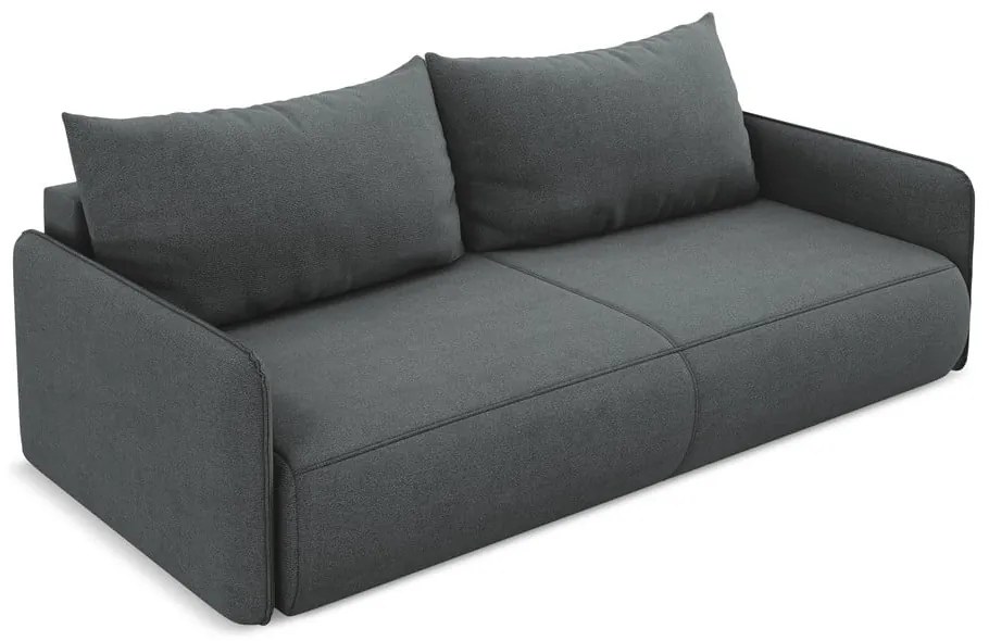 Canapea gri extensibilă/cu spațiu de depozitare 216 cm Nanea – Makamii