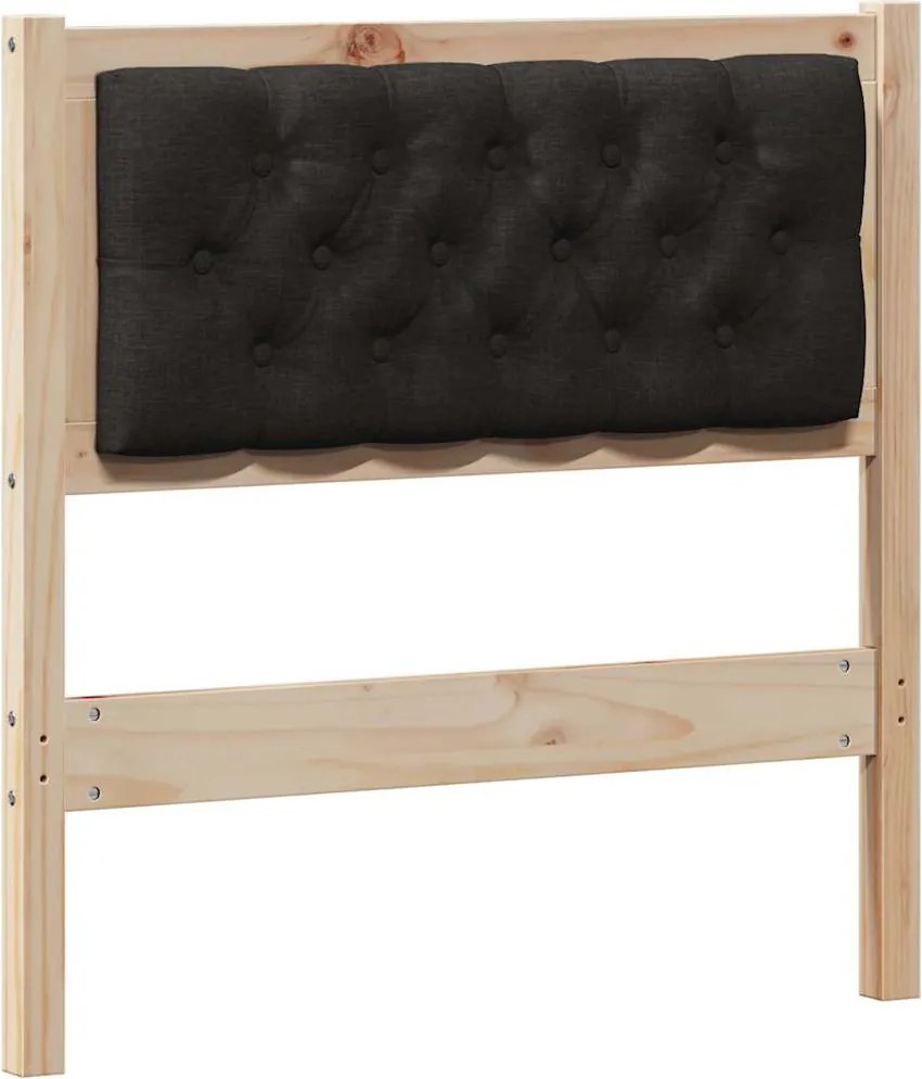 vidaXL Tăblie cap Altele Maro și negru 80 cm Lemn masiv de pin