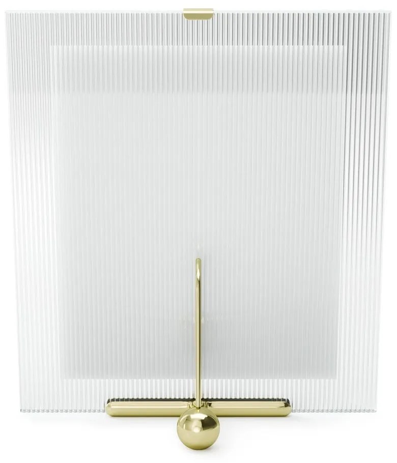 Ramă foto aurie cu picior de susținere din sticlă 26x30,5 cm Flute – Umbra