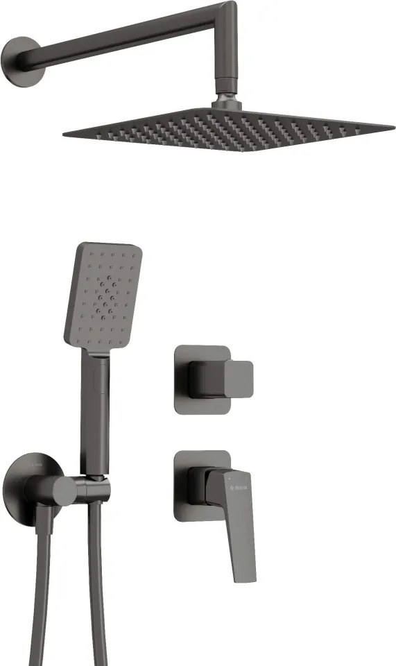 BLUR – Set de duș cu montare îngropată, finisaj titan (NQL_D9YK) 🚿✨