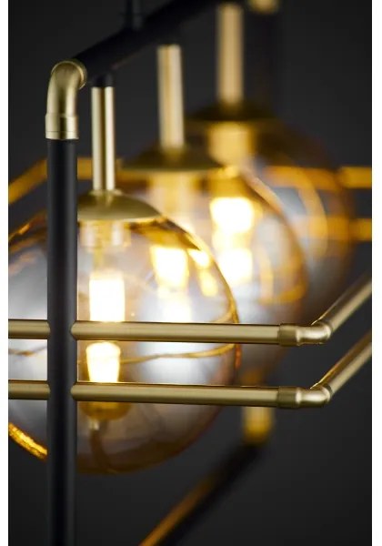 Lustră pe cablu Jupiter 2027 FIORI 3xG9/10W/230V negru/auriu/bej