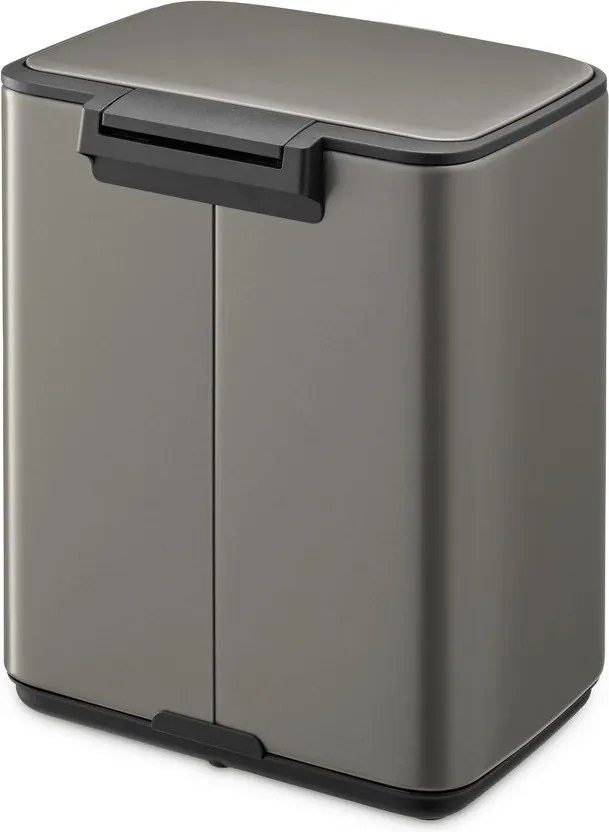 Coș de gunoi gri cu pedală din oțel 7 l Bo – Brabantia