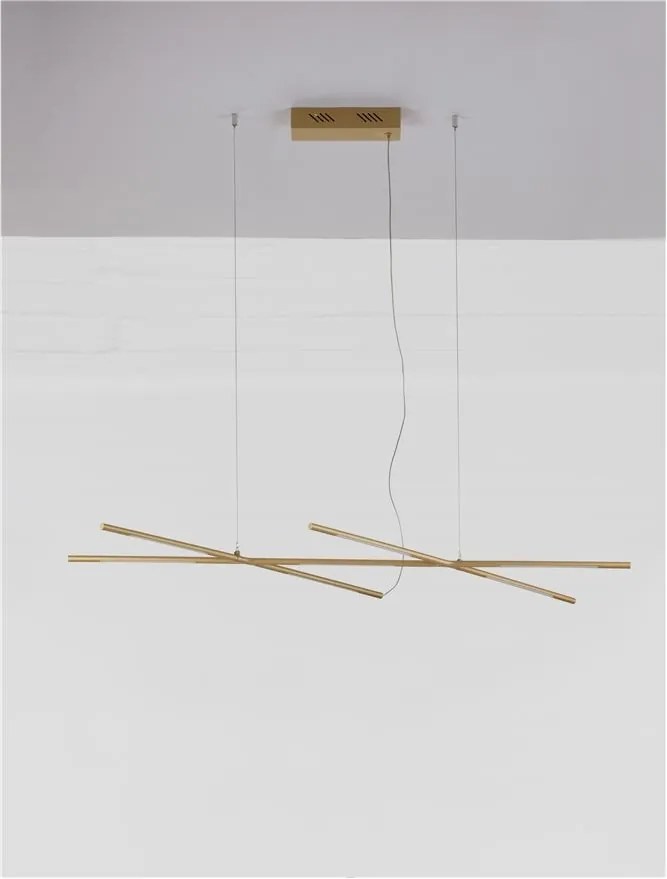 Lustra LED suspendata design modern RACCIO aurie