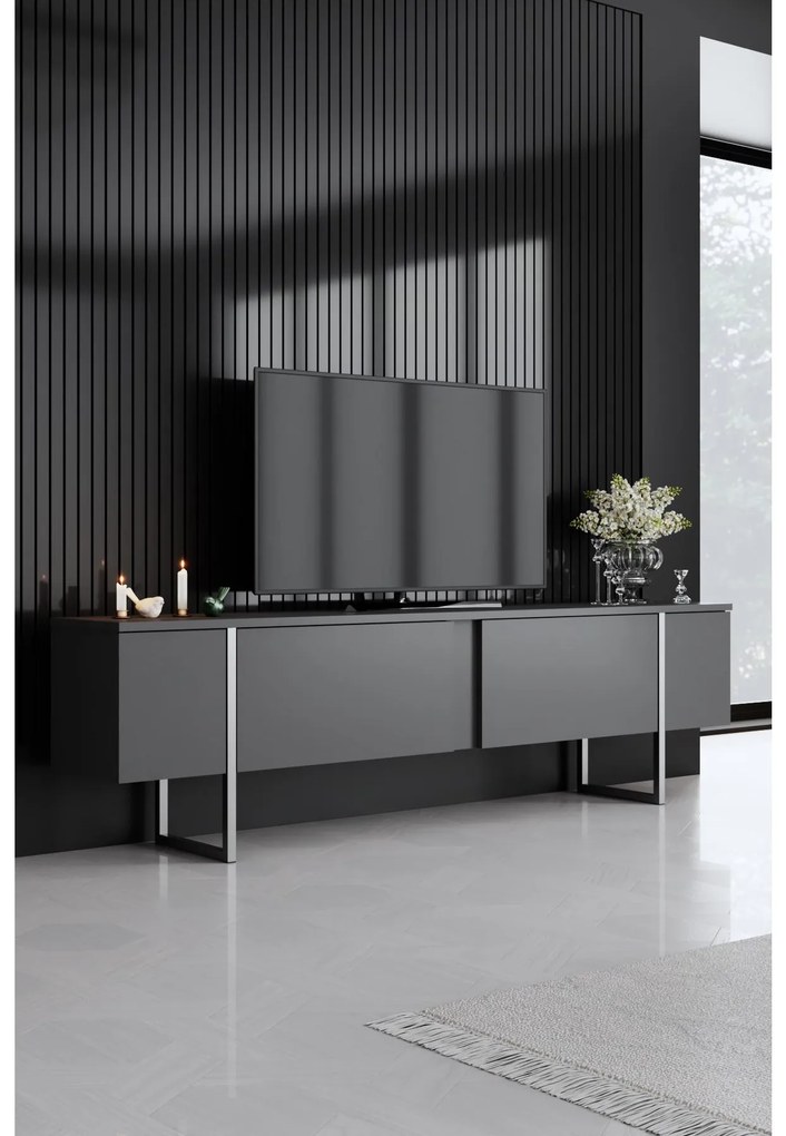 Mobilier living Luna set (antracit + Argintiu) . 1102304