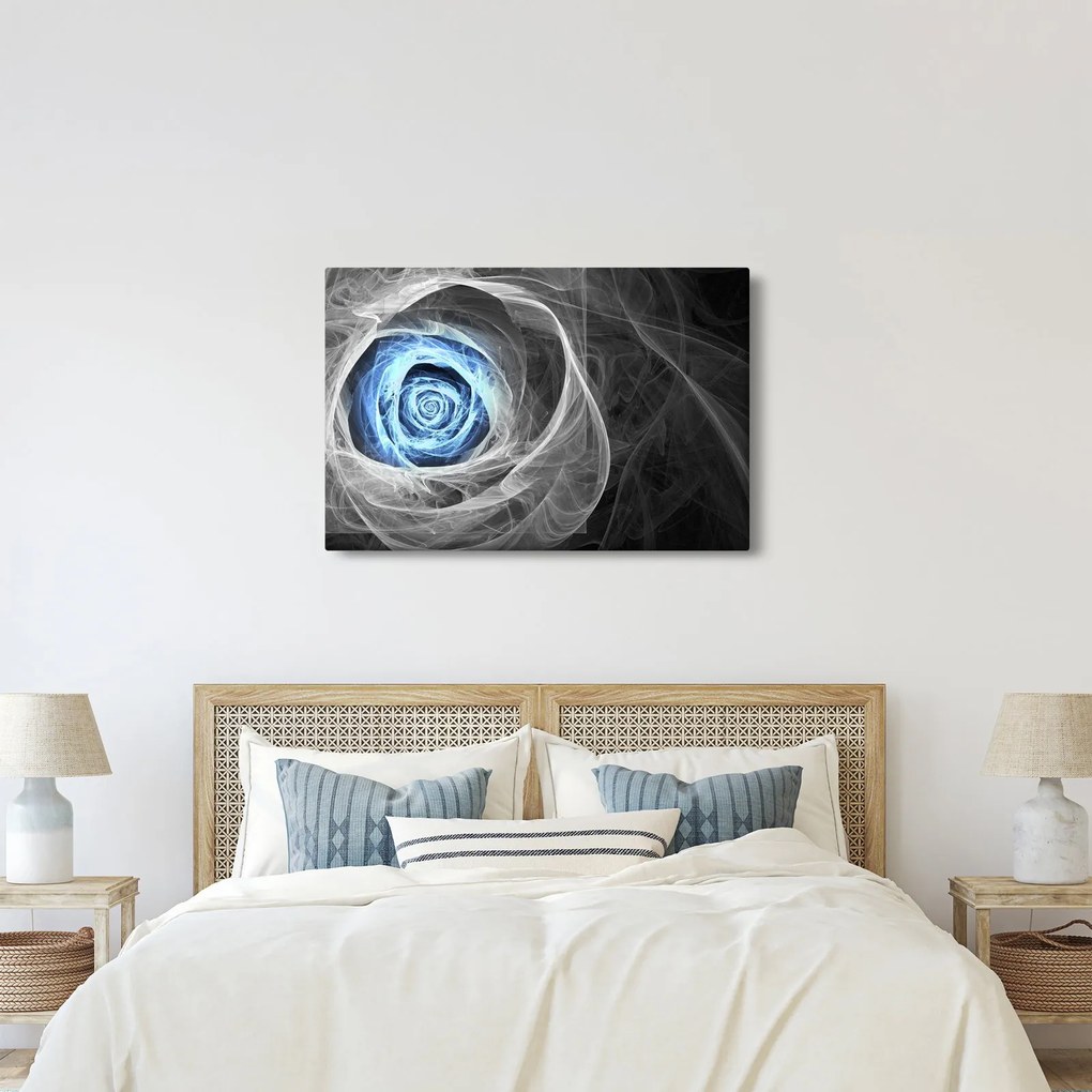 Tablou - Abstract Rose Blue (90x60 cm)