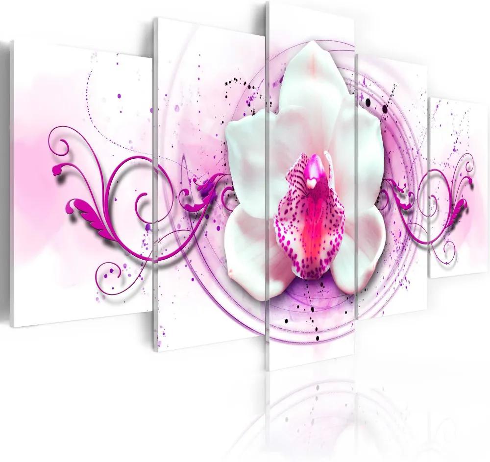 Tablou Bimago - Orchid - pink expression 100x50 cm