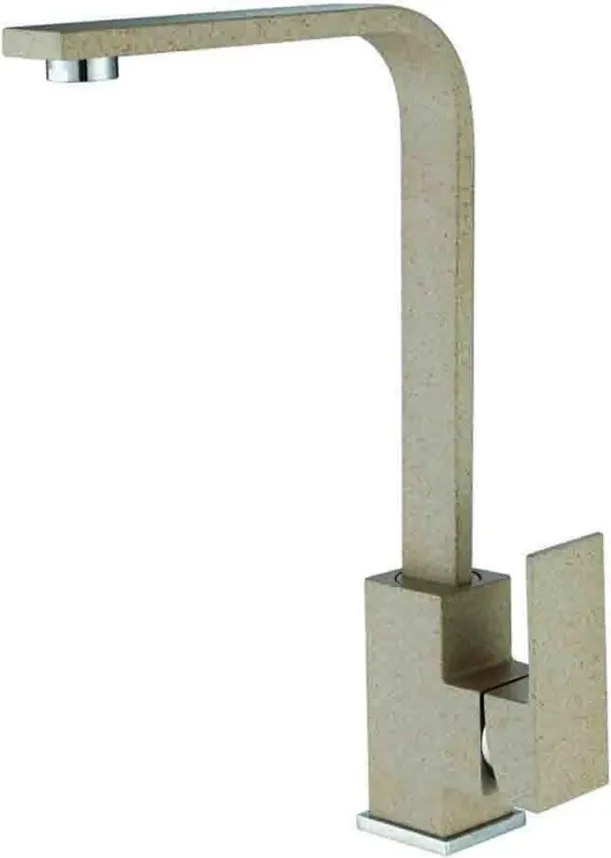 Baterie bucatarie monocomanda Inter Ceramic finisaj bej-nisip mat