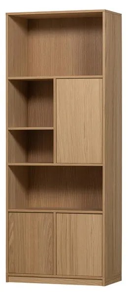 Bibliotecă modulară cu aspect de lemn de stejar 77x199 cm Modulair – vtwonen