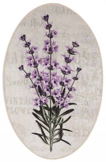 Set 3 Covorase de Baie Lavender, Catifea, Multicolor