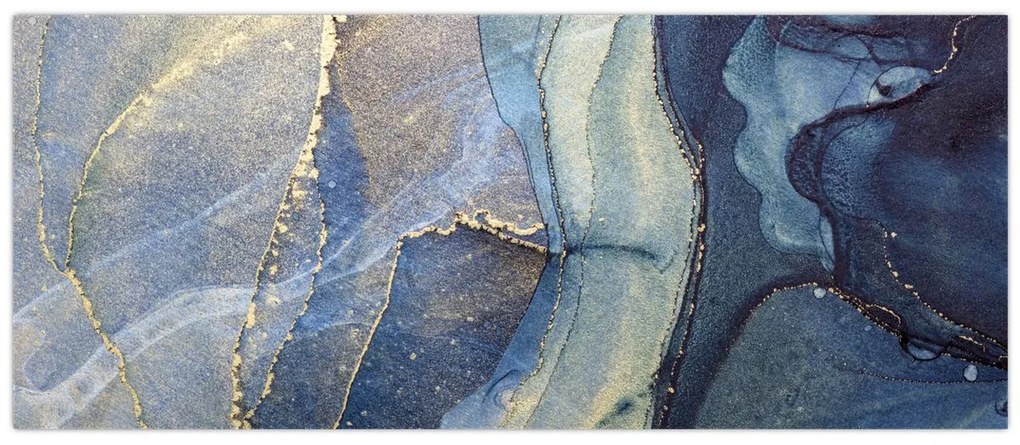 Tablou - Abstracție cu cerneală cu alcool (120x50 cm)