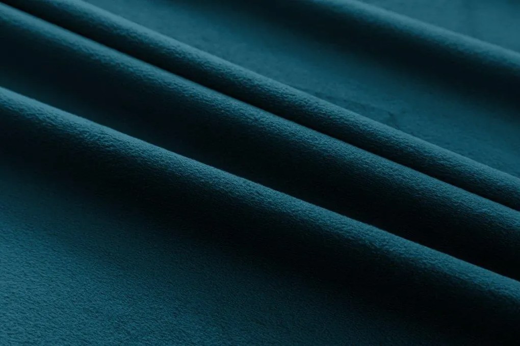 Draperie opaca turcoaz VELVET 135x250 cm Agățat: Rejansa