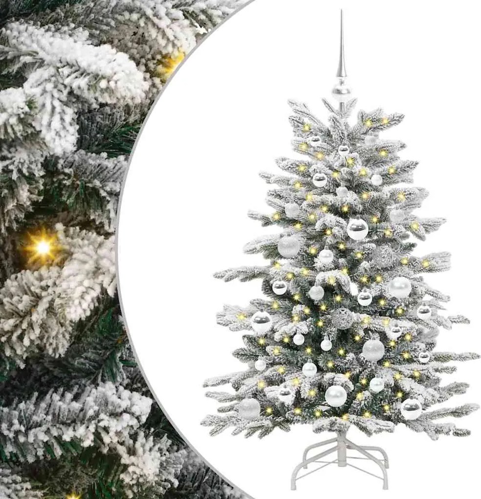 vidaXL Brad de Crăciun artificial cu ramuri articulare Alb 120 cm