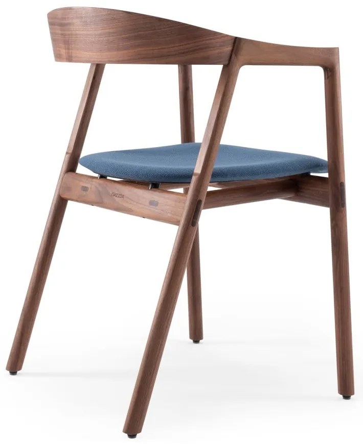 Scaun de dining albastru/maro Muna – Gazzda