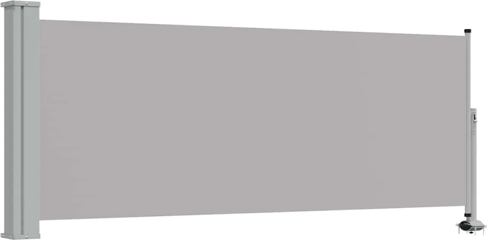 vidaXL Copertină laterală retractabilă de terasă, gri, 100 x 300 cm