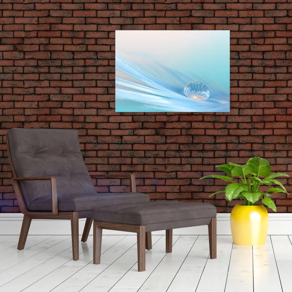 Tablou - Picătură albastră (70x50 cm)