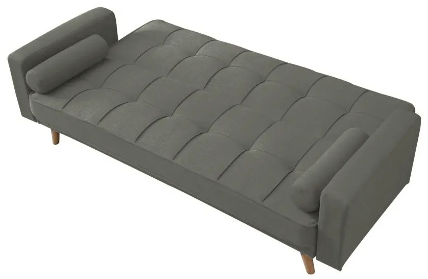 Canapea extensibila gri masliniu NESTOR VELVET