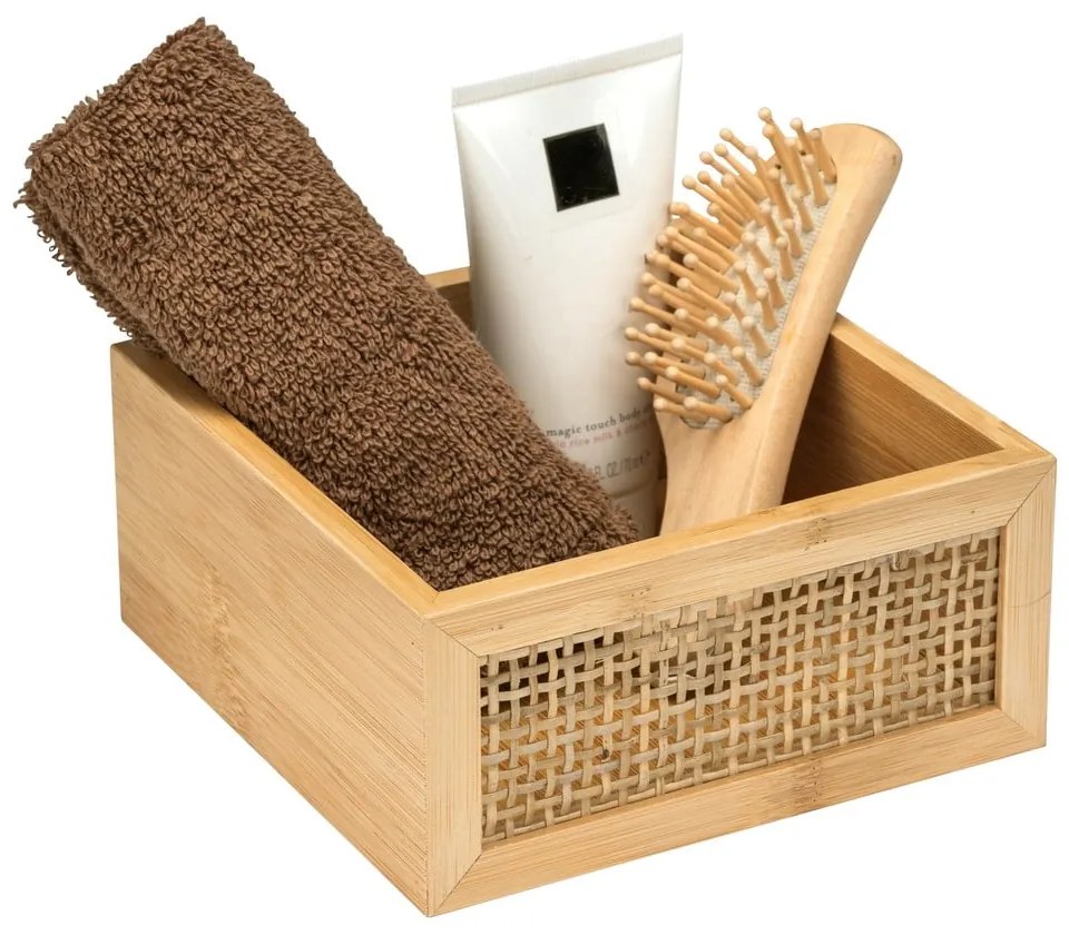 Organizator baie din bambus Wenko Allegre, 15 x 7 cm