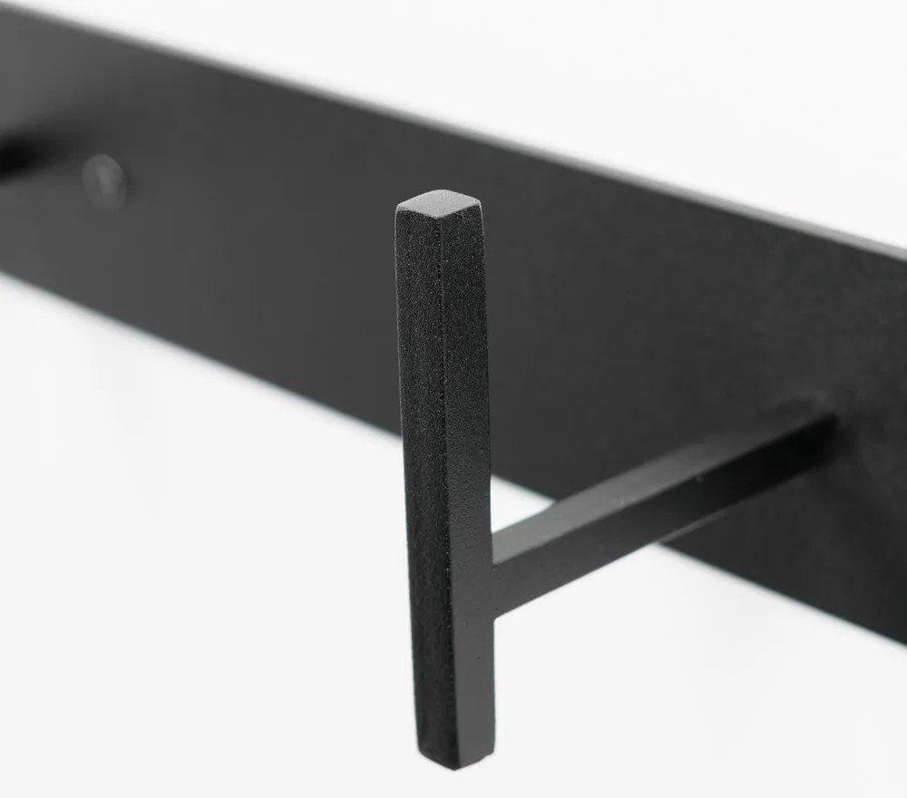 Cuier de perete negru din metal 44 cm Chapman – Spinder Design