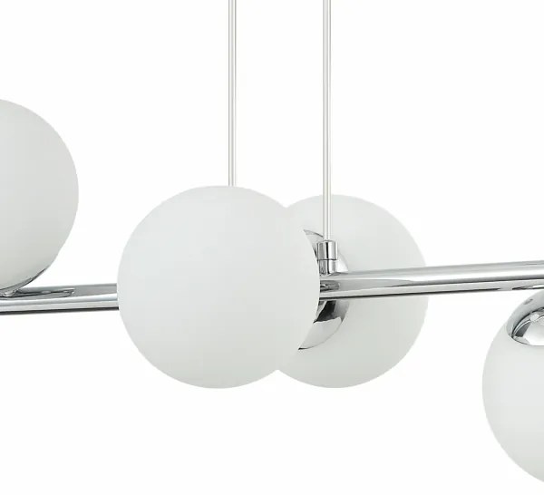 Lustră pe cablu MADDIE, 6 x E14, 5 W, 230 V, crom lucios