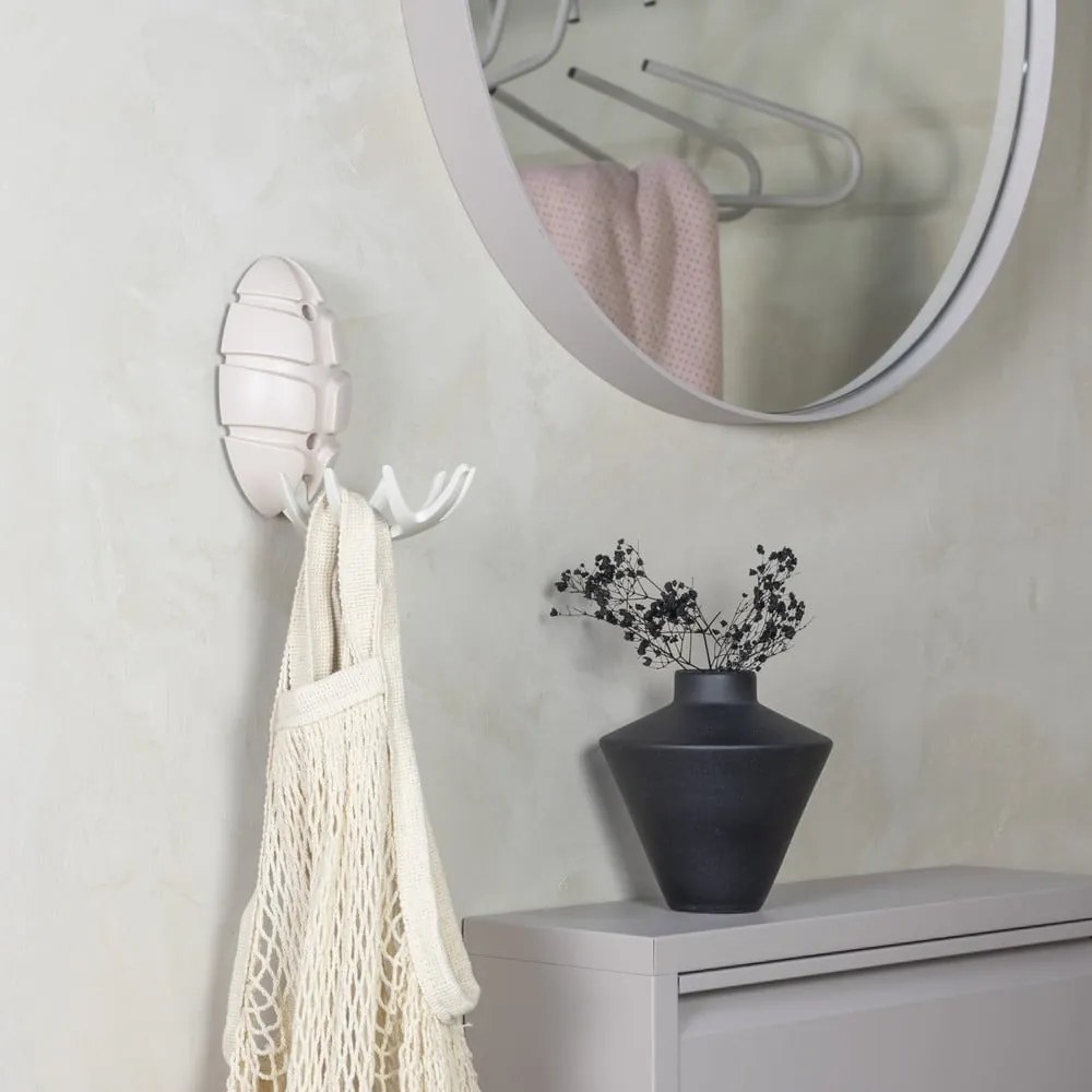 Cârlig alb/argintiu lucios de montat pe perete din plastic Bug – Spinder Design