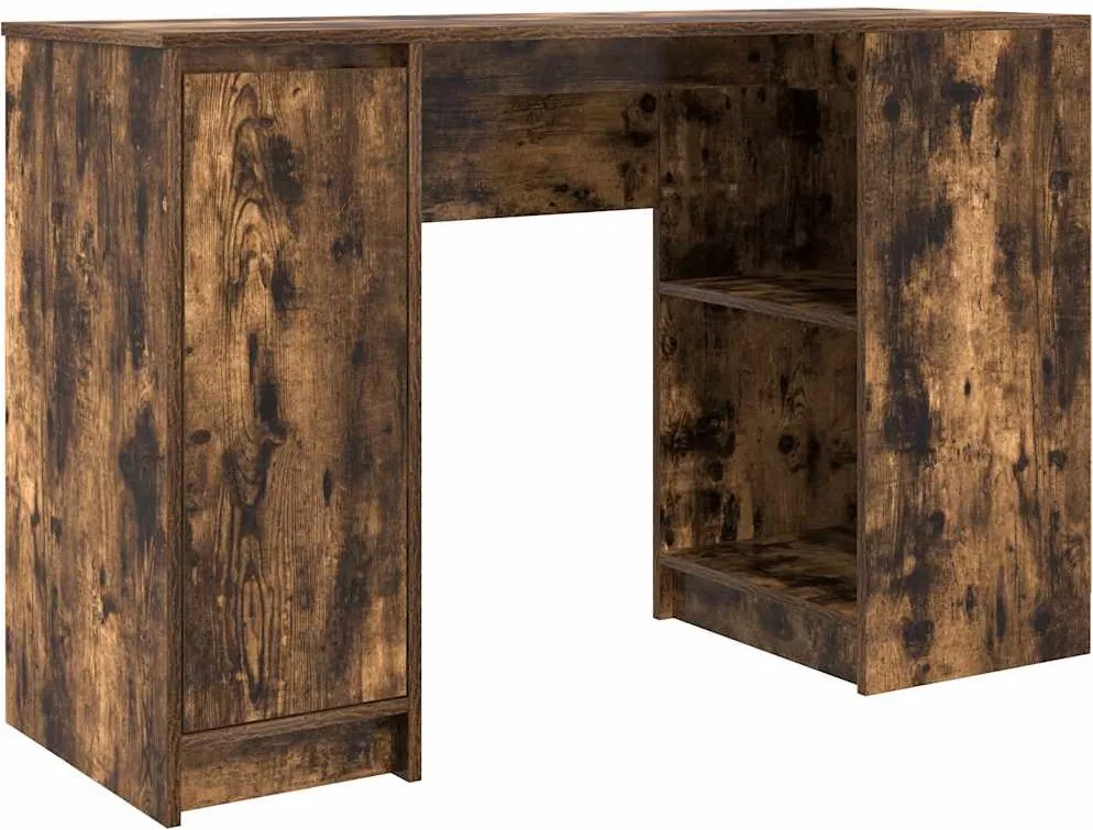 vidaXL Birou Stejar afumat 120x42x76 cm Lemn prelucrat