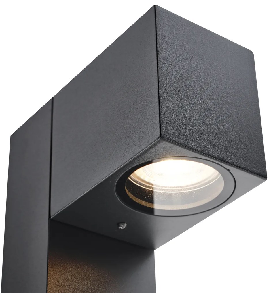 Lampă de podea modernă de exterior neagră 65cm cu priză IP44 - Baleno