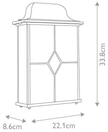 Aplică de exterior WEXFORD 2xE27/60W/230V IP23 Elstead WX7