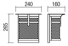 Aplică de exterior Redo 9577 VISIR 1xE27/42W/230V IP23
