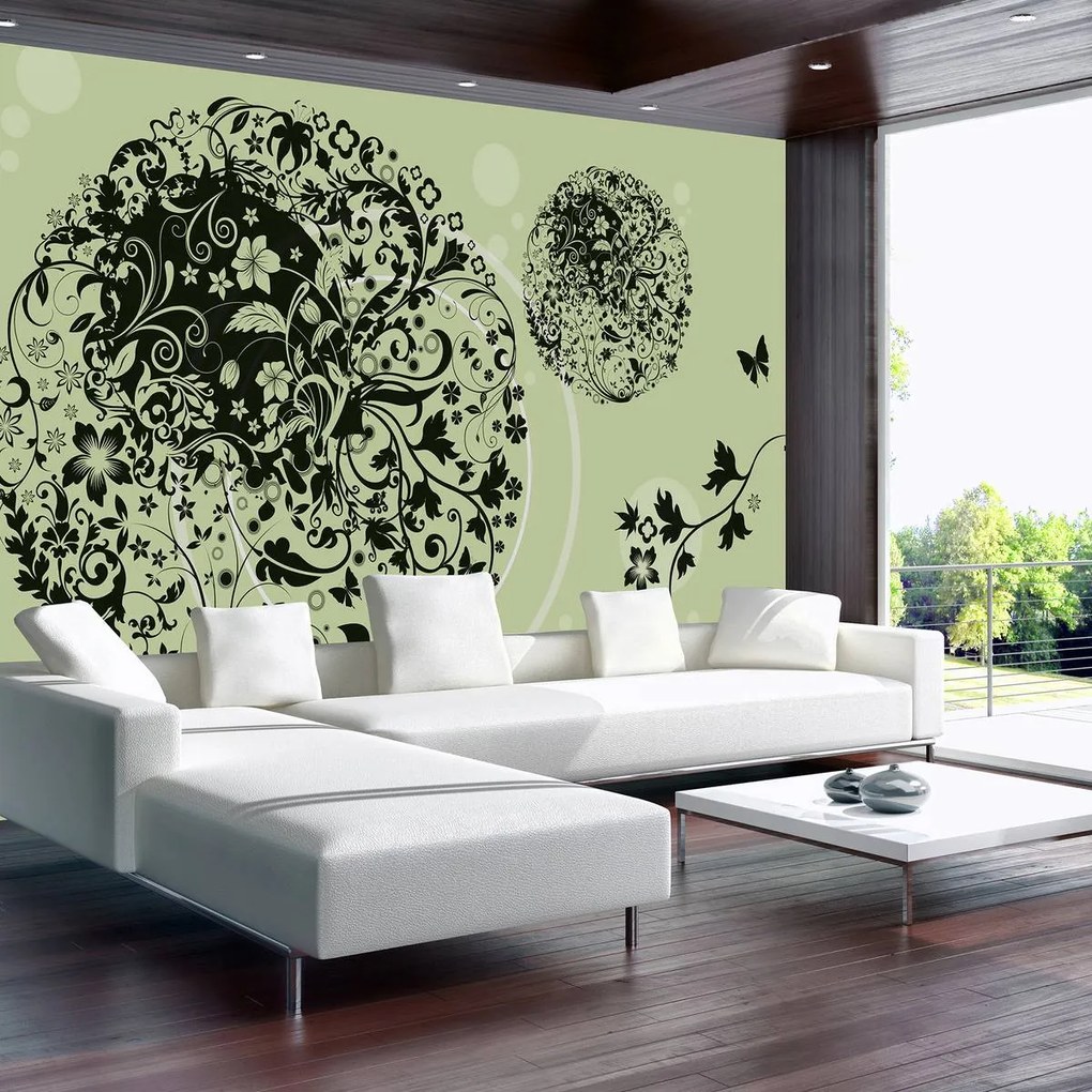 Fototapet - Arta florală - abstract (152,5x104 cm)
