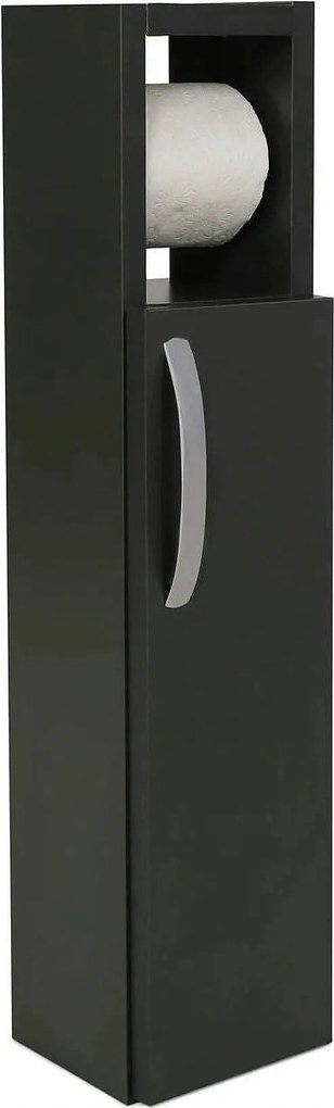 Dulap baie STAR, gri antracit, PAL, cu o usa, 15x12x65 cm