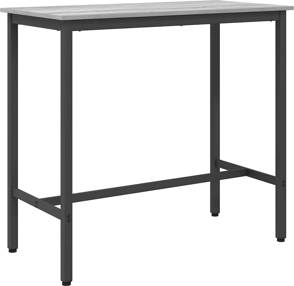 vidaXL masă Gri Sonoma 100 x 50 x 90,5 cm Lemn ingineresc și oțel