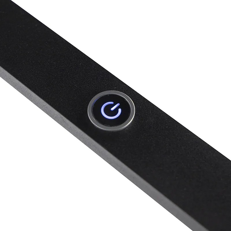 Lampă pendantă de design neagră, inclusiv LED cu dimmer tactil - Platina