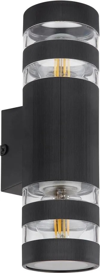 Globo 78260S - Aplica de perete HAYES 2xE27/10W/230V, neagră