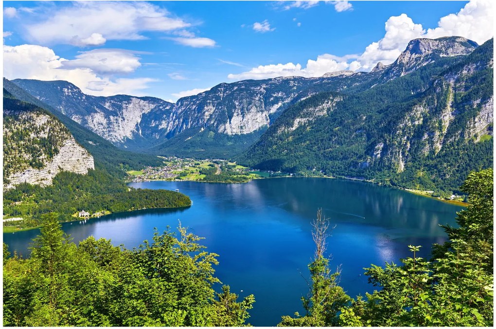 Tablou - Lacul Hallstatt, Hallstatt, Austria (90x60 cm)