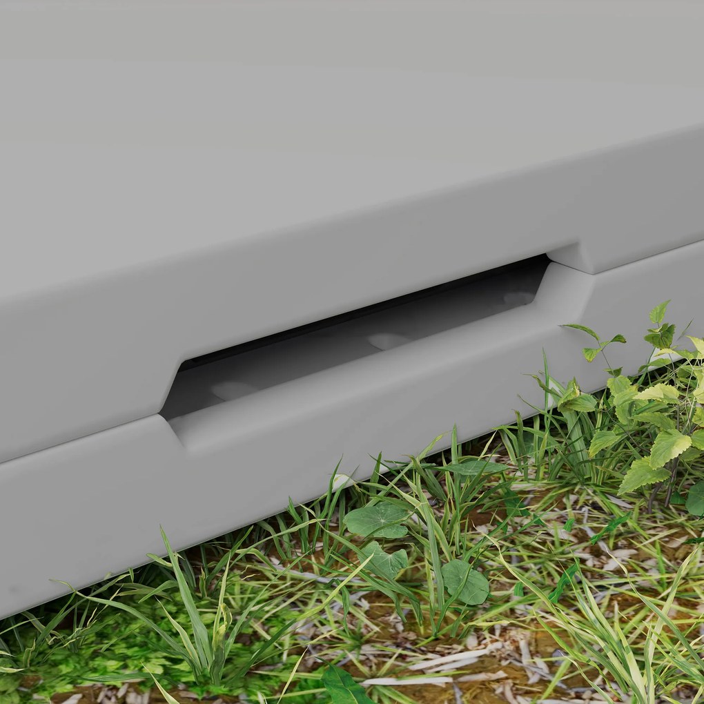 Outsunny Masă de Camping Pliabilă cu 2 Înălțimi Reglabile, 86x86x74 cm, Alb | Aosom Romania