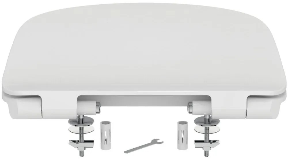 Capac WC ultra plat, softClose, alb Alb