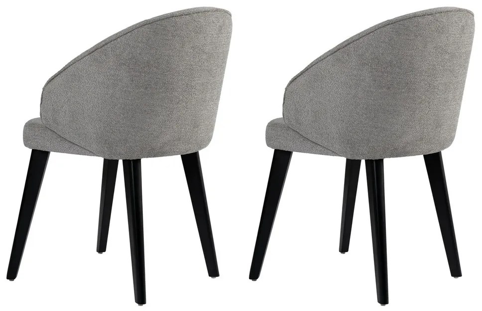 Set de scaune de sufragerie Bentley Grey and Black, 2 buc.