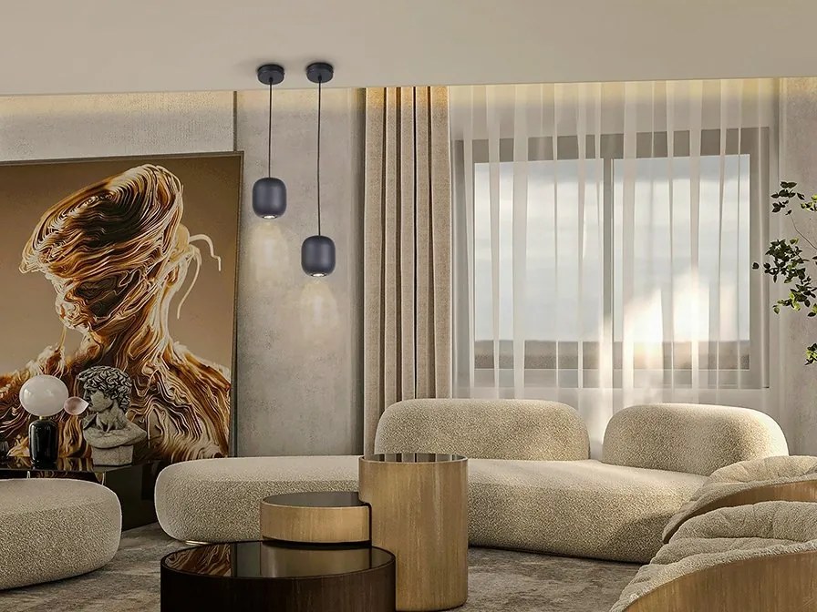 Pendul design moderm Nimes negru