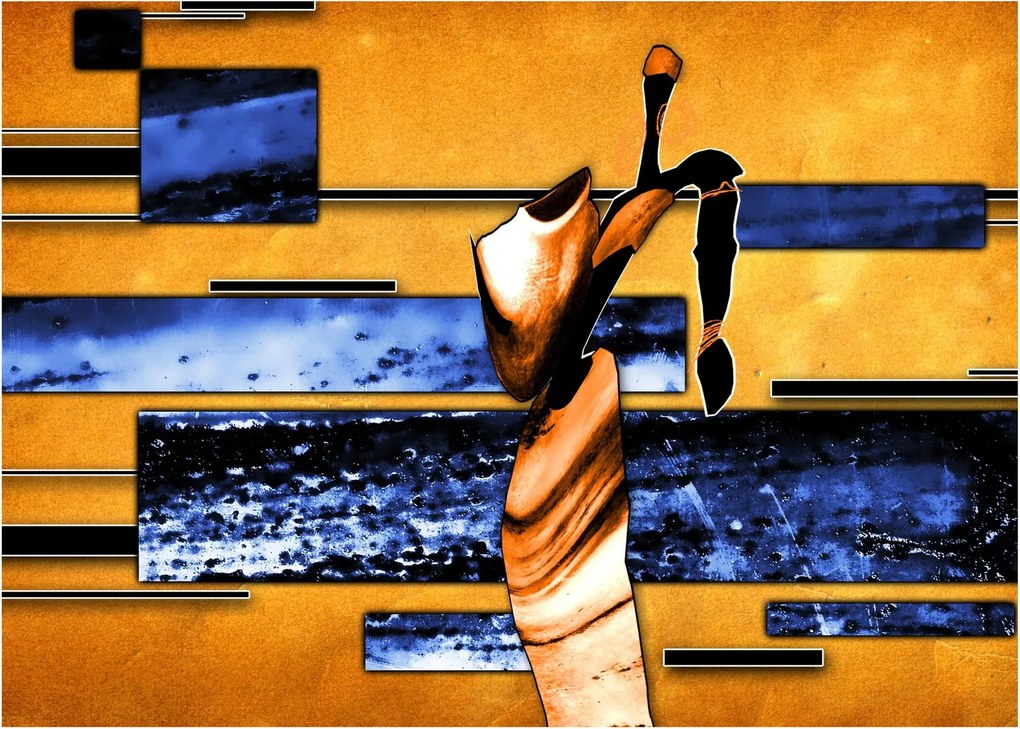 Tablou picturii abstracte (70x50 cm)