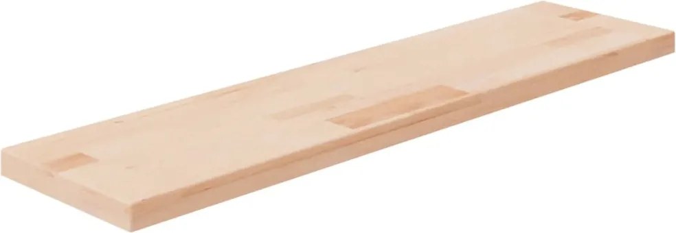 vidaXL Poliță, 80x20x2,5 cm, lemn masiv de stejar netratat