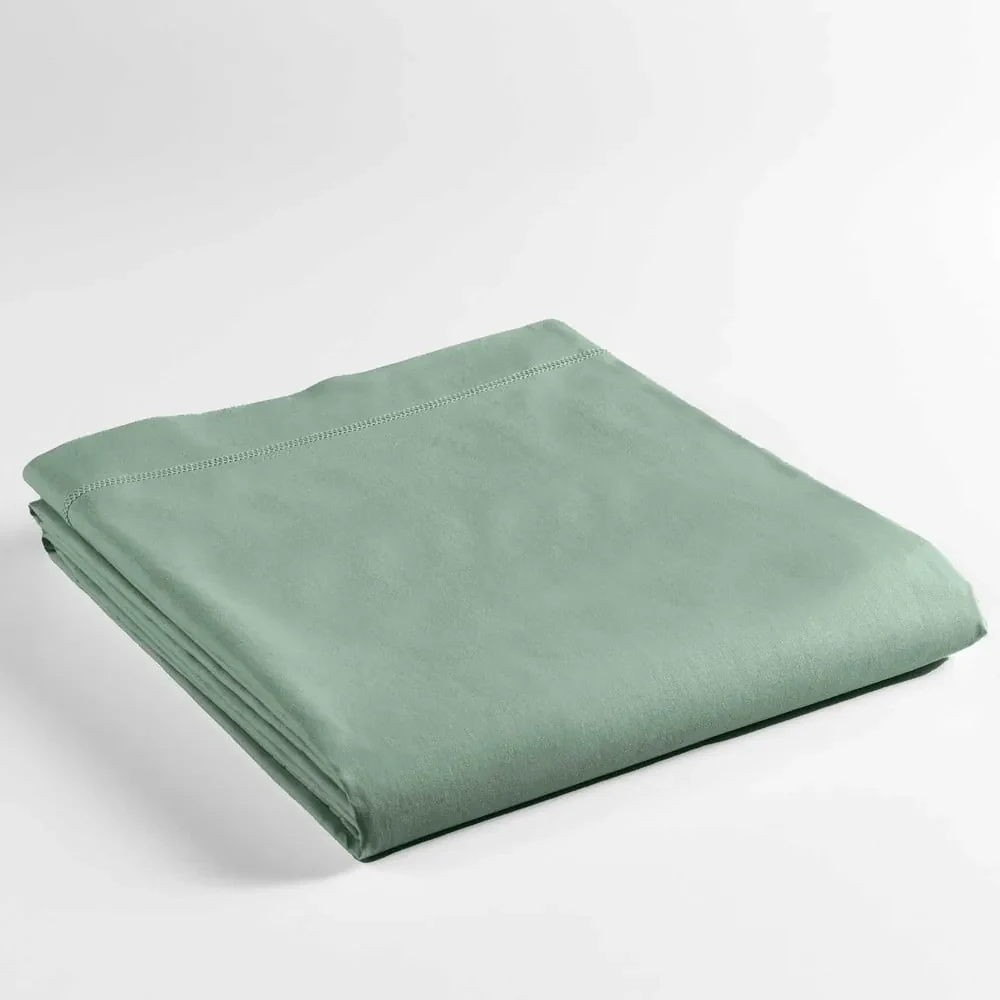 Cearceaf verde deschis din bumbac 240x300 cm Lina – douceur d'intérieur