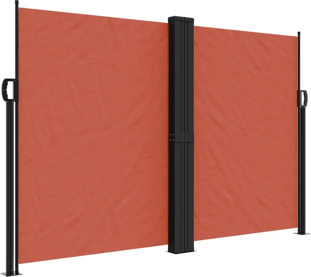 vidaXL Copertină laterală retractabilă, teracotă, 160 x 600 cm