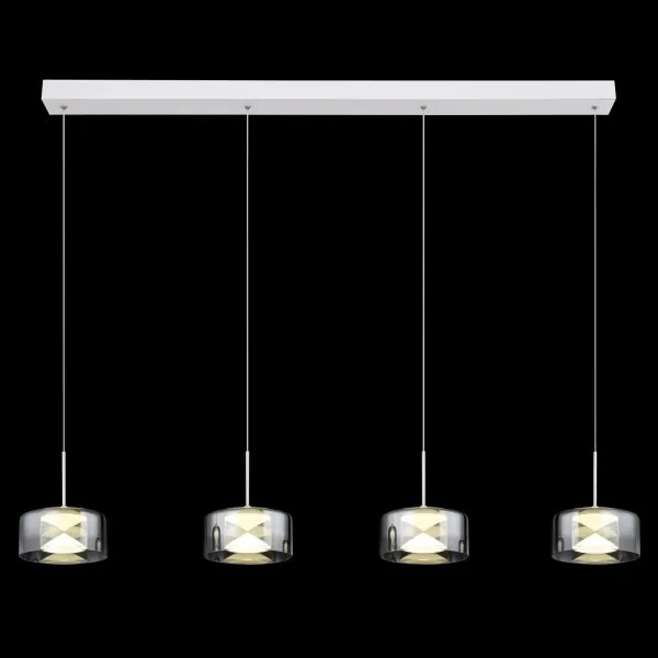 Globo 16024-4WR - Lustra suspendată pe cablu BELINDA LED/24W/230V alb/fumuriu