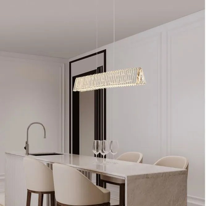 Lustra suspendata LED, cristale sticla ARIETTA