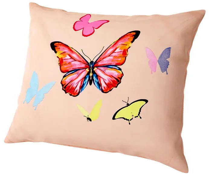 Set 2 huse de perna ORANGE BUTTERFLY 40x50 cm