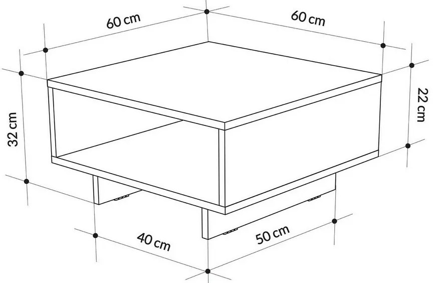 Măsuță de cafea Hola Anthracite