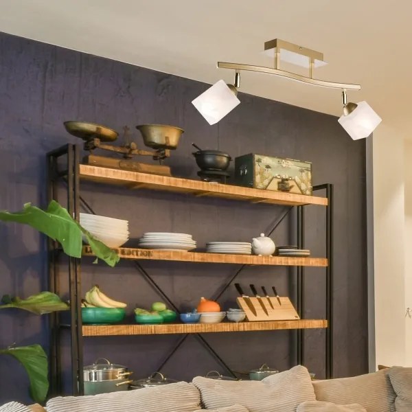 Spot KLARA 2xE14/60W/230V auriu