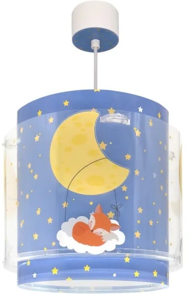 Dalber 76632 - Lustră pentru copii MOON DREAMS 1xE27/15W/230V albastru